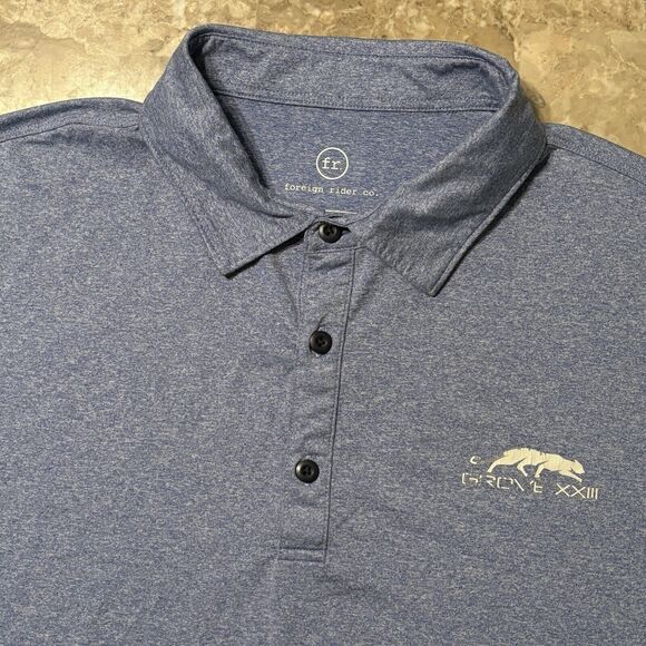 Foreign Rider Polo Shirt Mens Large 3 Grove XXIII Michael Jordan Golf Stretch - Picture 1 of 12